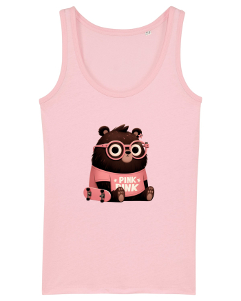 Pink Punk -gray bear 4 Cotton Pink