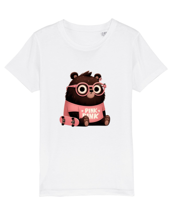 Pink Punk -gray bear 4 White