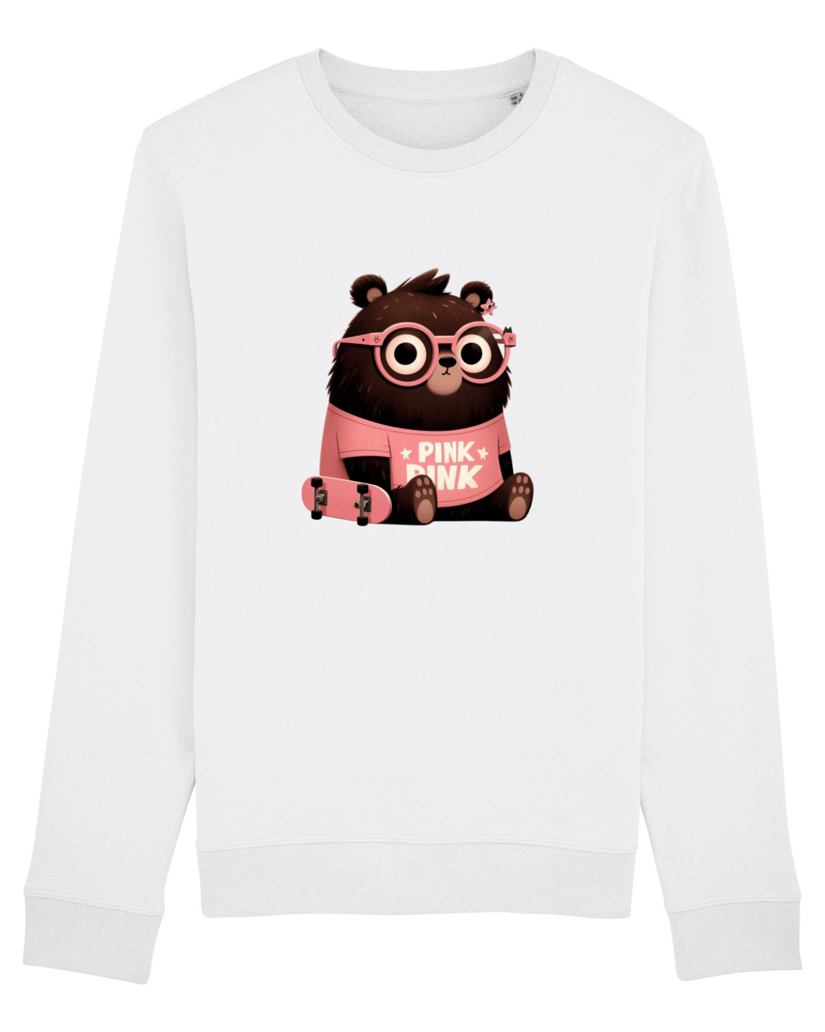 Bluză mânecă lungă Unisex Rise White