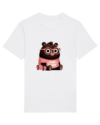 Pink Punk -gray bear 4 White