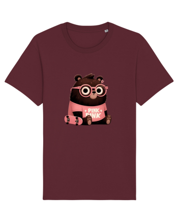 Pink Punk -gray bear 4 Burgundy