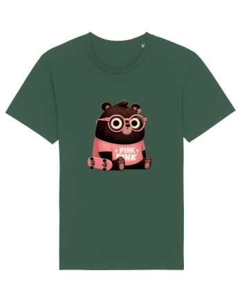 Pink Punk -gray bear 4 Bottle Green