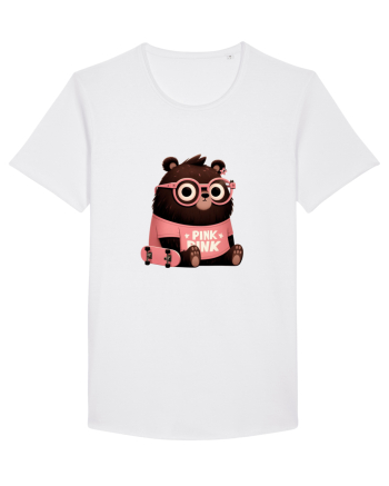 Pink Punk -gray bear 4 White