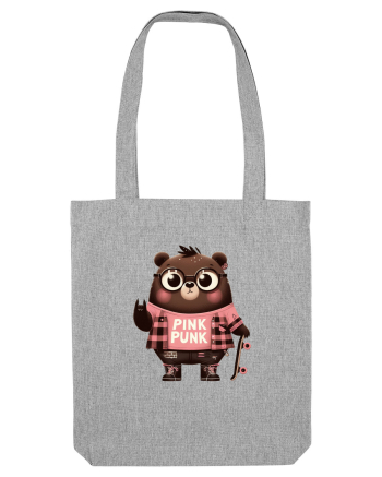 Pink Punk -gray bear 5 Heather Grey