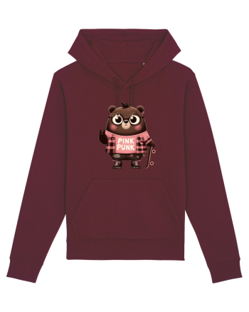 Pink Punk -gray bear 5 Burgundy