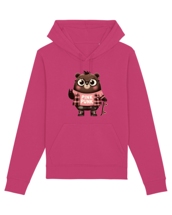 Pink Punk -gray bear 5 Raspberry