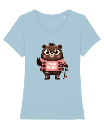 Pink Punk -gray bear 5 Sky Blue
