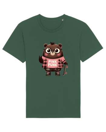 Pink Punk -gray bear 5 Bottle Green