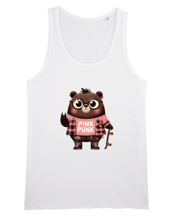 Pink Punk -gray bear 5 White