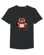 Pink Punk -gray bear 5 Tricou mânecă scurtă guler larg Bărbat Skater