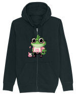 Pink Punk -green toad 1 Hanorac cu fermoar Unisex Connector
