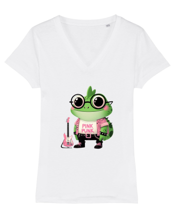 Pink Punk -green toad 1 White