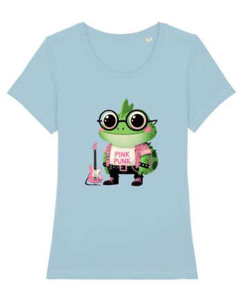 Pink Punk -green toad 1 Sky Blue