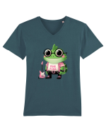 Pink Punk -green toad 1 Tricou mânecă scurtă guler V Bărbat Presenter