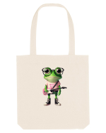 Pink Punk -green toad 2 Sacoșă textilă
