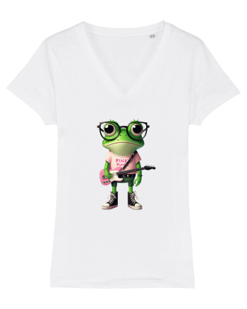 Pink Punk -green toad 2 White