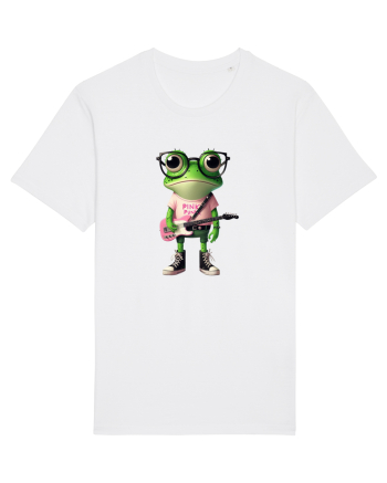 Pink Punk -green toad 2 White