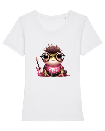 Pink Punk -green toad 3 White