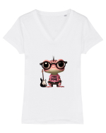 Pink Punk -pink toad 3 Tricou mânecă scurtă guler V Damă Evoker