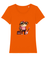 Pink Punk -pink toad 5 Tricou mânecă scurtă guler larg fitted Damă Expresser