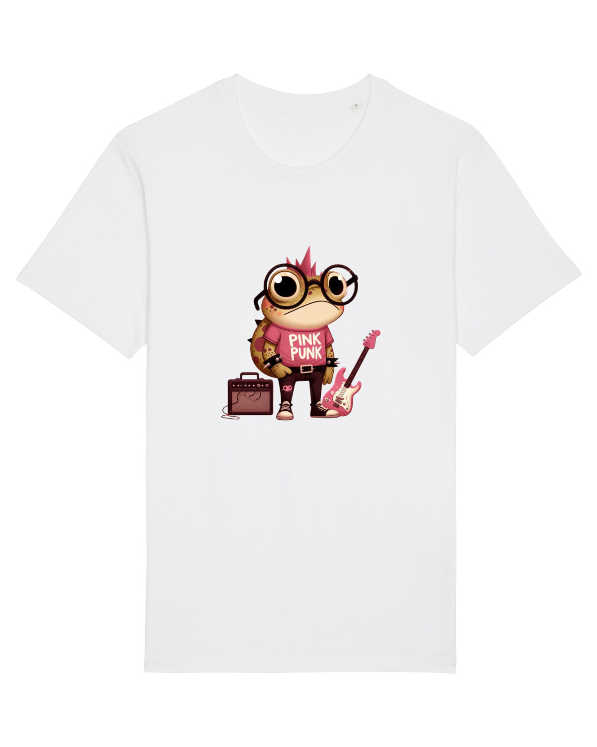 Tricou mânecă scurtă Unisex Rocker White