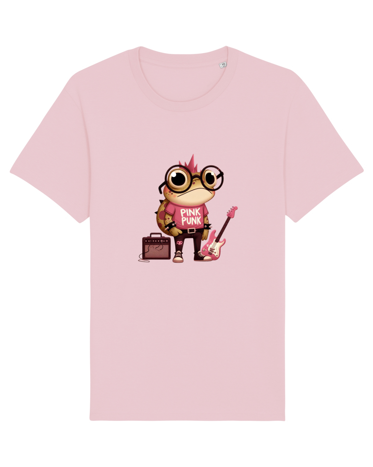 Tricou mânecă scurtă Unisex Rocker Cotton Pink