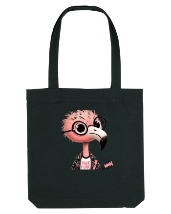 Pink Punk -pink flamingo 1 Black