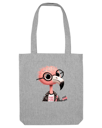 Pink Punk -pink flamingo 1 Heather Grey