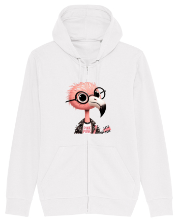 Pink Punk -pink flamingo 1 White