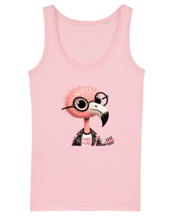 Pink Punk -pink flamingo 1 Cotton Pink