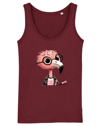 Pink Punk -pink flamingo 1 Burgundy
