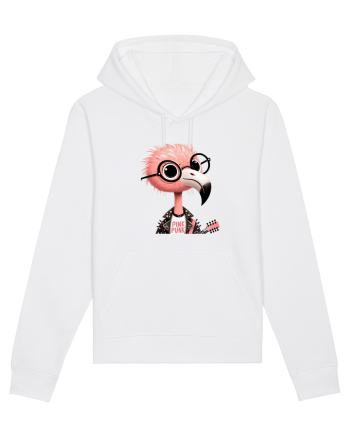Pink Punk -pink flamingo 1 White