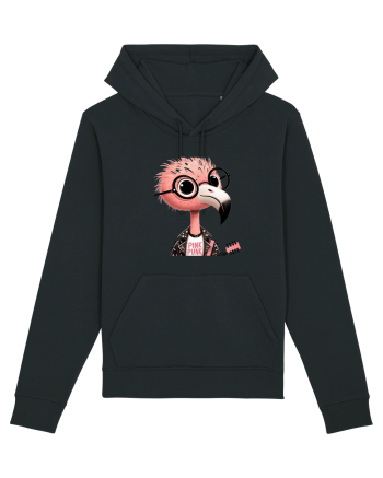 Pink Punk -pink flamingo 1 Black