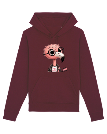 Pink Punk -pink flamingo 1 Burgundy