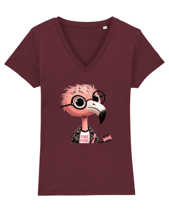 Pink Punk -pink flamingo 1 Burgundy