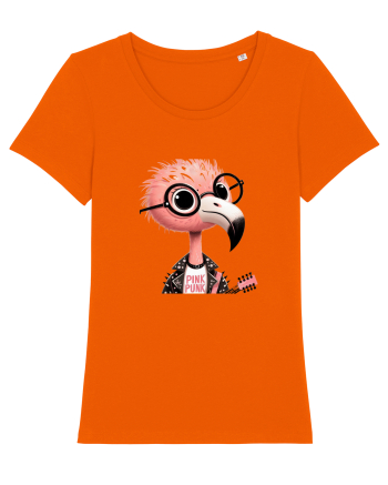 Pink Punk -pink flamingo 1 Bright Orange
