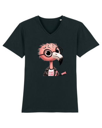 Pink Punk -pink flamingo 1 Black