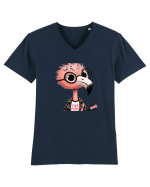 Pink Punk -pink flamingo 1 Tricou mânecă scurtă guler V Bărbat Presenter