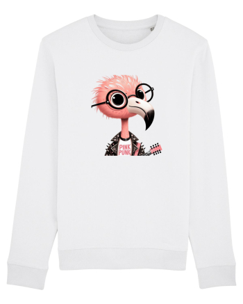 Pink Punk -pink flamingo 1 White