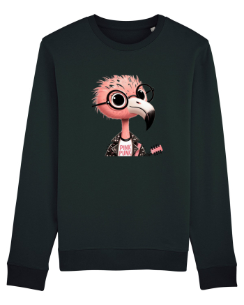 Pink Punk -pink flamingo 1 Black