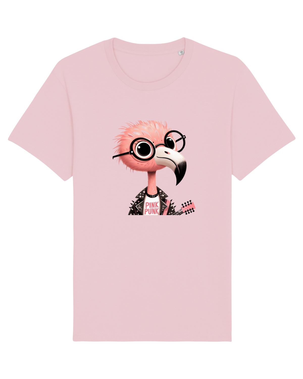 Tricou mânecă scurtă Unisex Rocker Cotton Pink