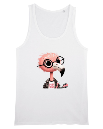 Pink Punk -pink flamingo 1 White