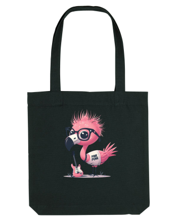 Pink Punk -pink flamingo 2 Black