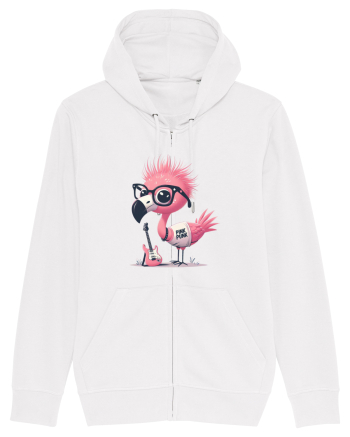 Pink Punk -pink flamingo 2 White