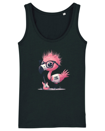 Pink Punk -pink flamingo 2 Black