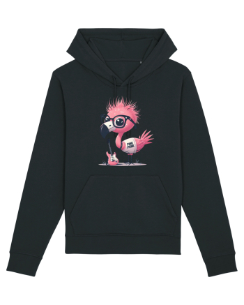 Pink Punk -pink flamingo 2 Black