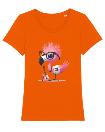 Pink Punk -pink flamingo 2 Bright Orange