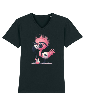 Pink Punk -pink flamingo 2 Black