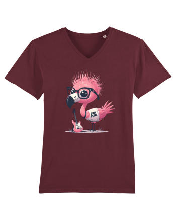 Pink Punk -pink flamingo 2 Burgundy