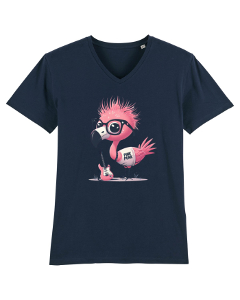 Pink Punk -pink flamingo 2 French Navy